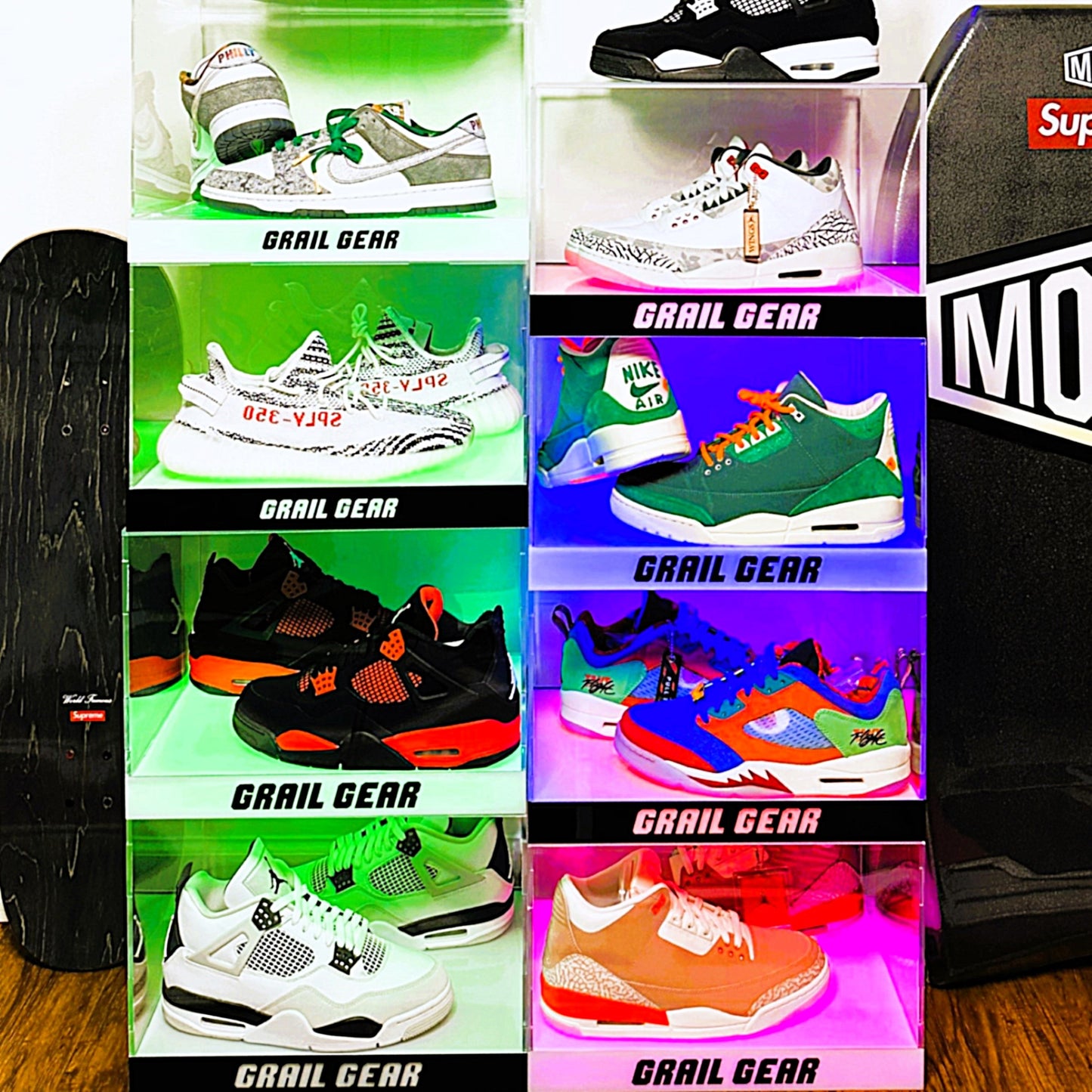 Grail Box-Premium Sneaker Storage & Display with LED Cusomization